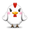 Chicken emoji on Samsung